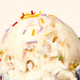 Scoop of ice cream with sprinkles